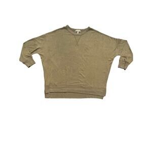 Sunday Citizen Women’s Olive Green Dolman Sleeve Lightweight Sweater L
 $110